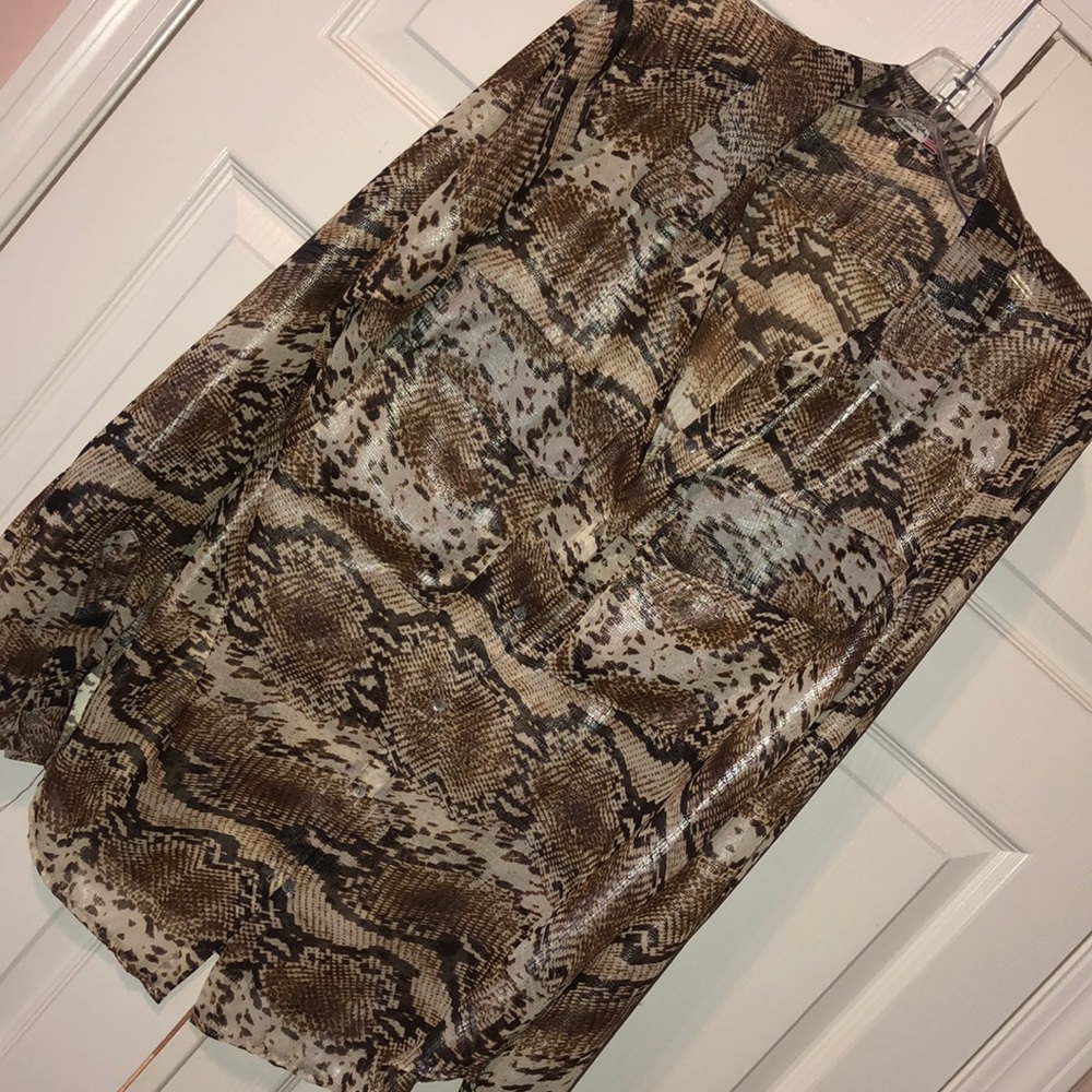 Python Print Blouse - Picture 2 of 2